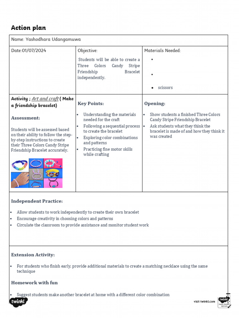 Action Plan 01 | PDF