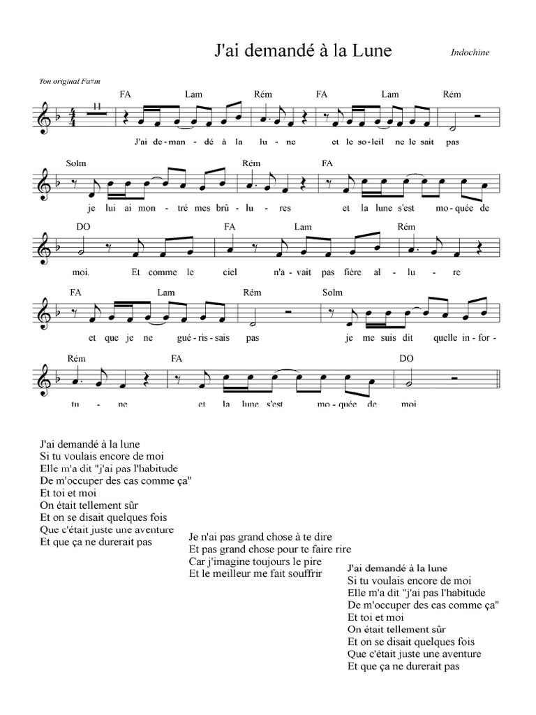 J ai Demand La Lune PDF