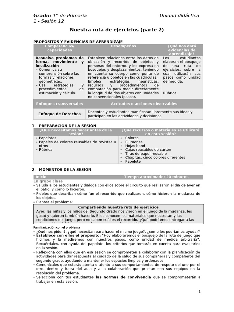 Primergrado U3 Sesion12 | PDF | Aprendizaje | Crecimiento personal y ...
