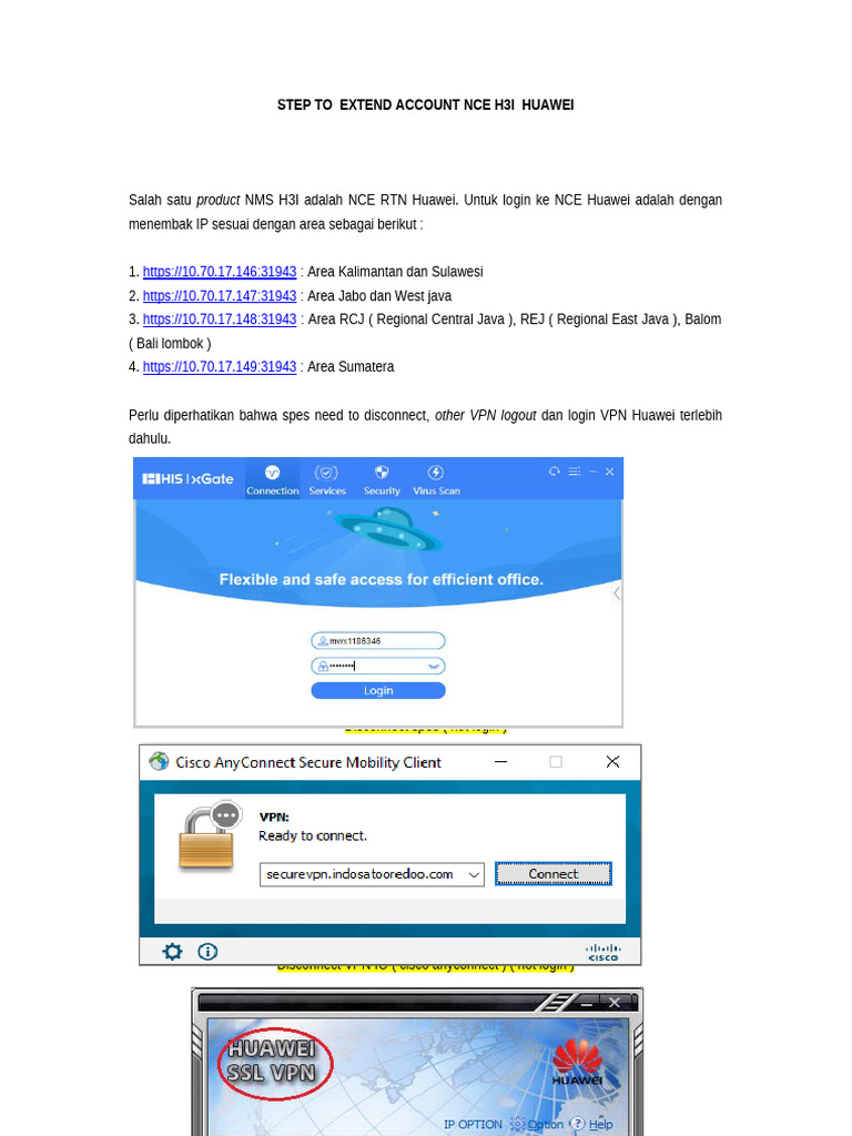 Step To Extend Account NCE H3I | PDF