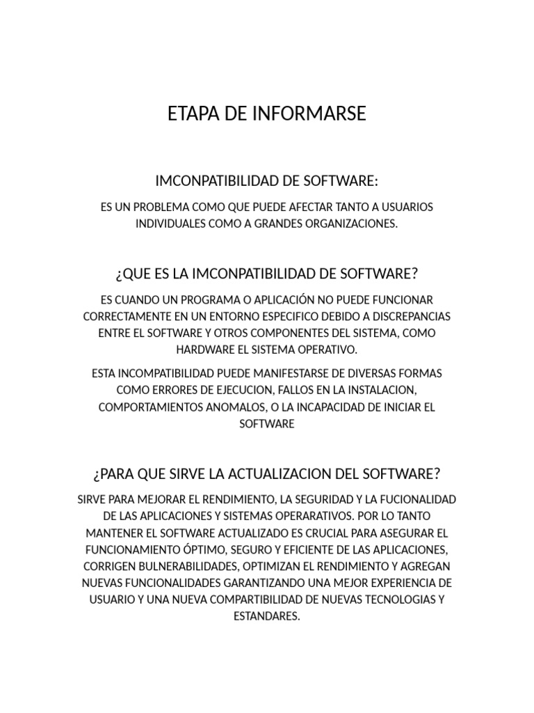 Etapa de Informarse-2 | PDF