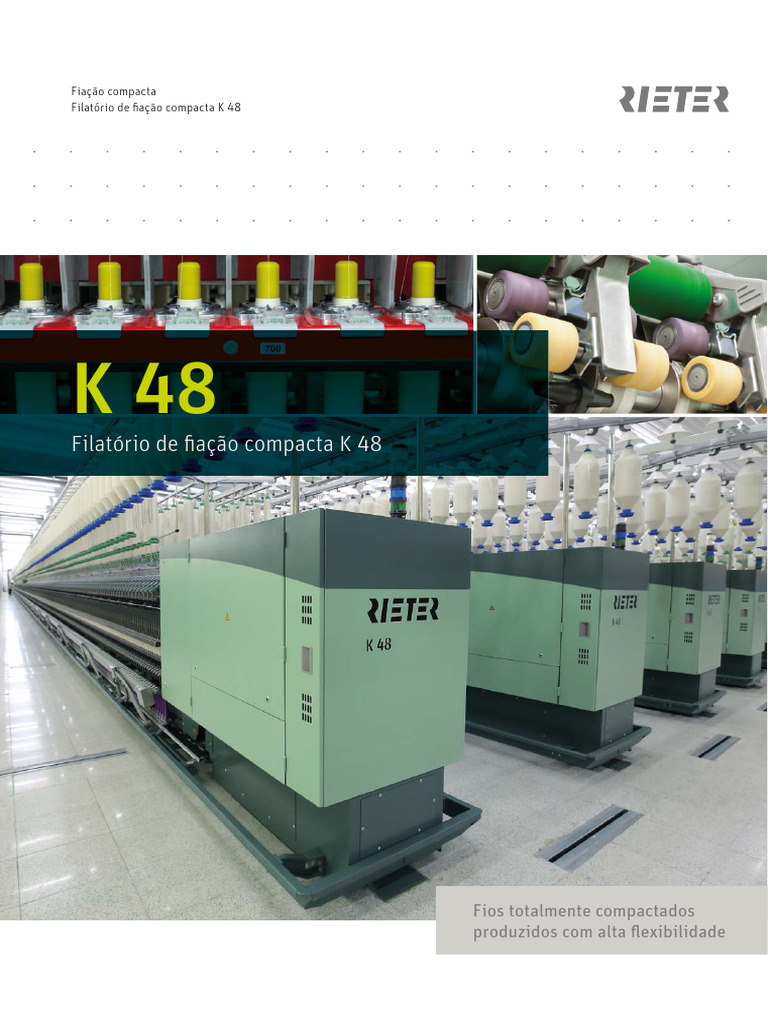 Rieter K 48 Compact Spinning Machine Brochure 3237 v4 95007 PT | PDF