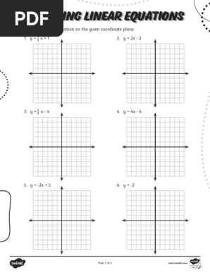 Linear Equations Worksheet Pdf Graphing Linear Equations Scavenger