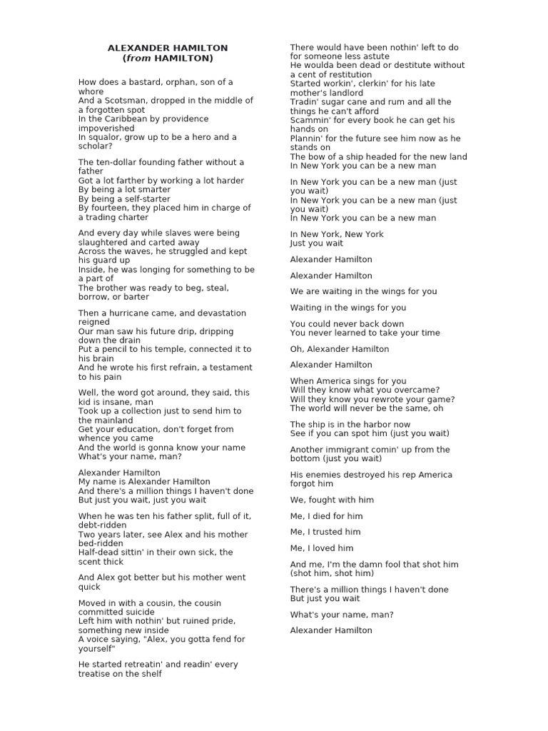 Hamilton Alexander Hamilton Pdf