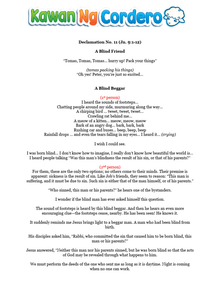 Declamation Compilation 2013 | PDF | Samson | Religion & Spirituality