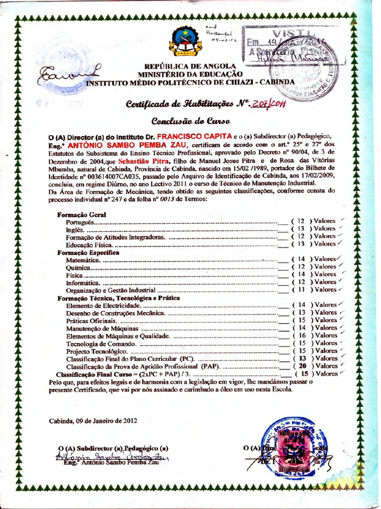 Certificat | PDF