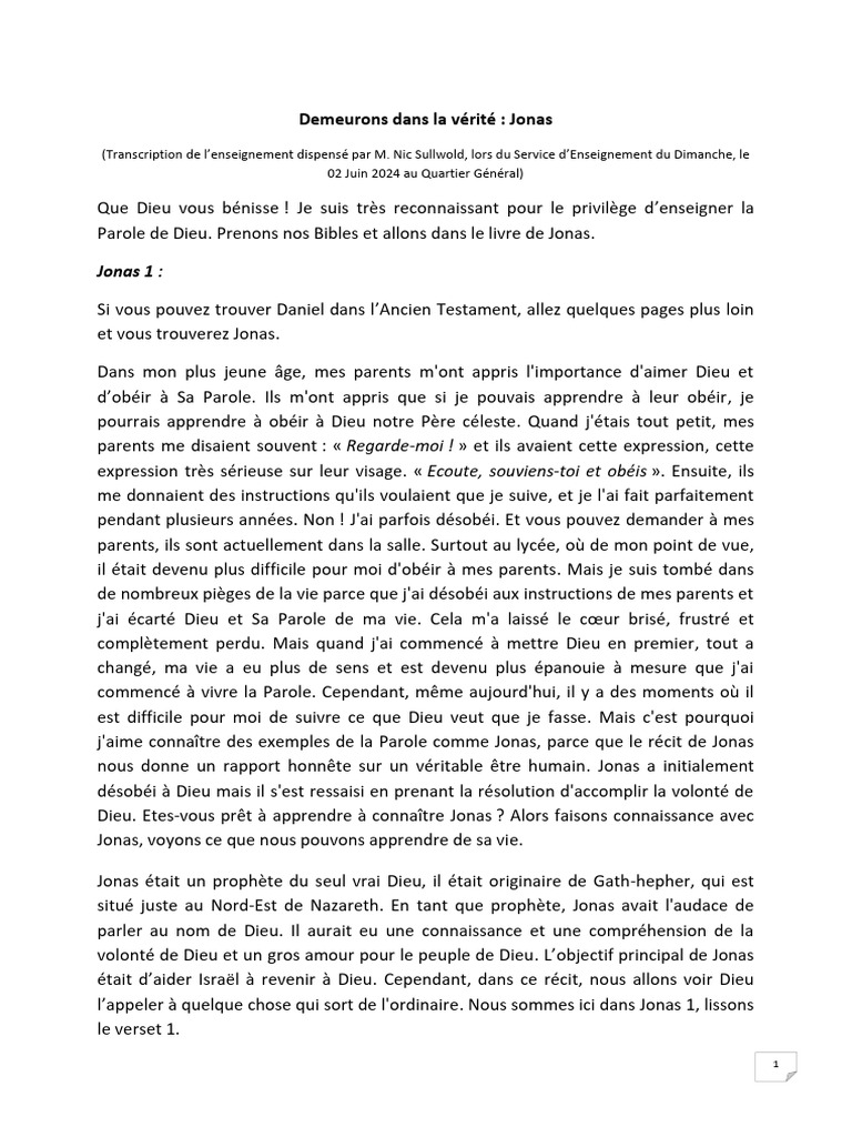Jonas | PDF