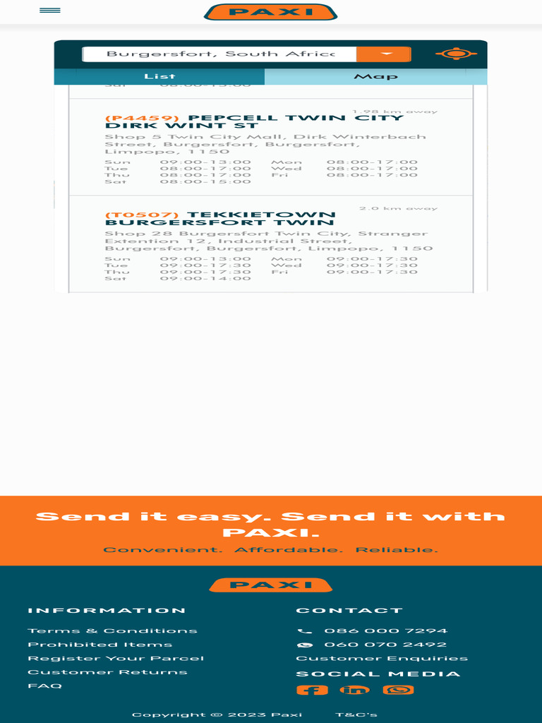 PAXI Points - Convenient Store Locator PAXI | PDF