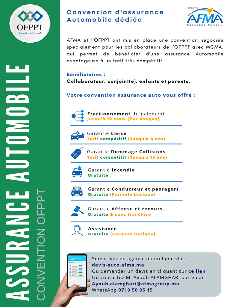 Affiche convention Auto ofppt PDF
