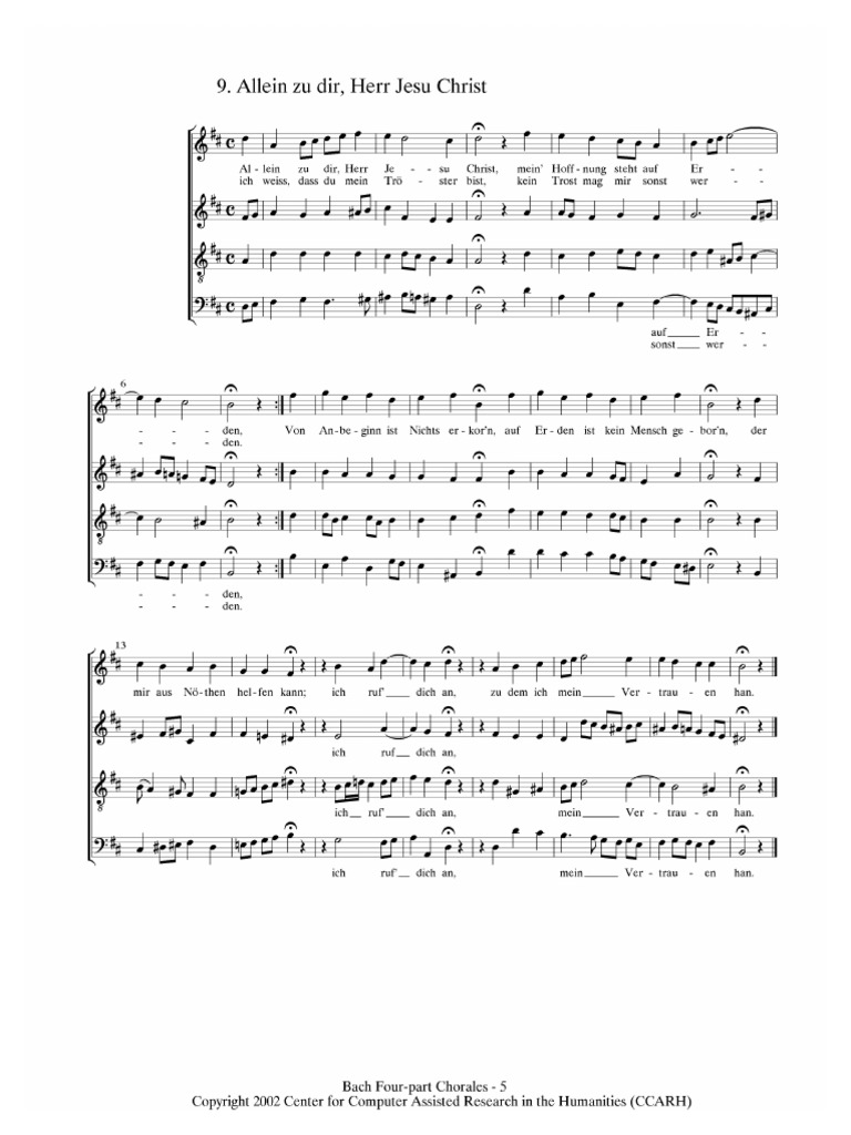 Selecci N Chorales Bach Pdf