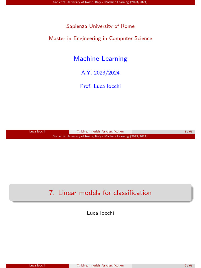 7-Linearclass 2p | PDF