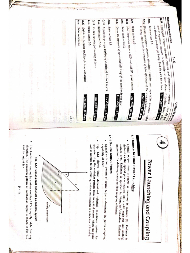 Unit 4 Optical Communication | PDF