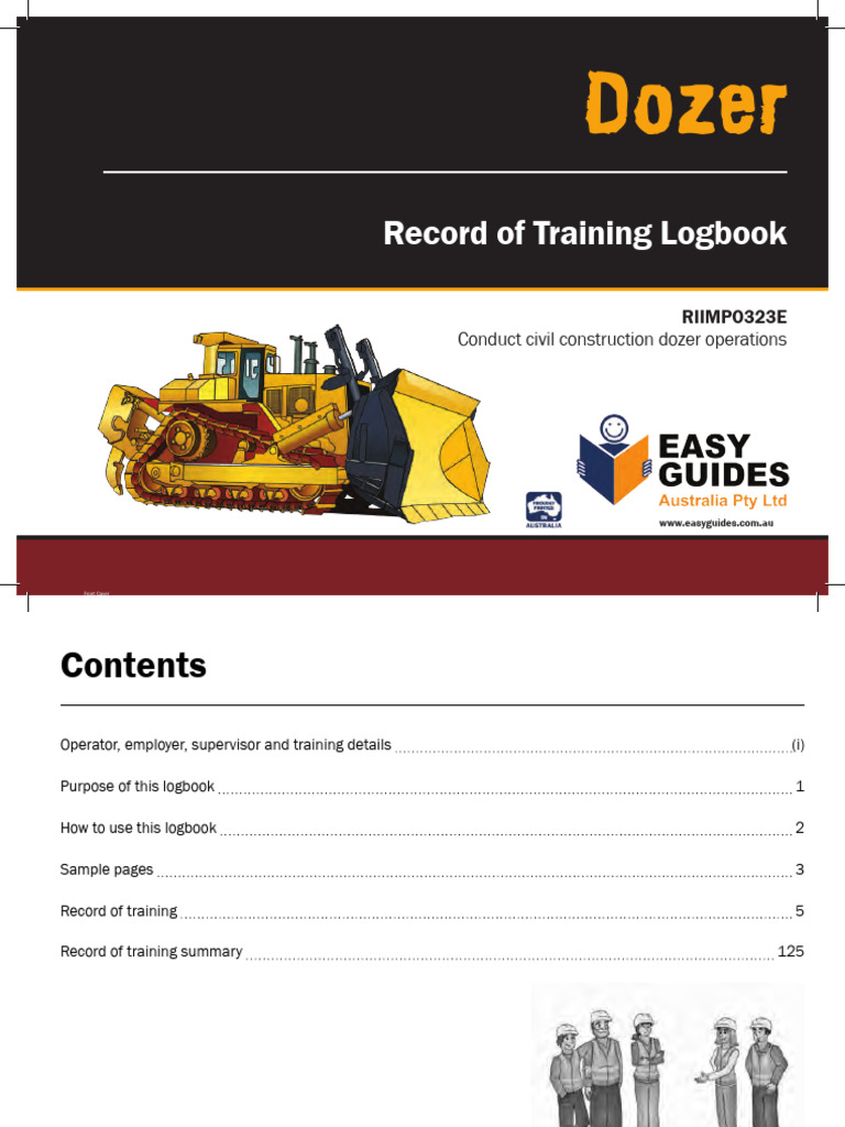 Dozer Operations Training Logbook | PDF