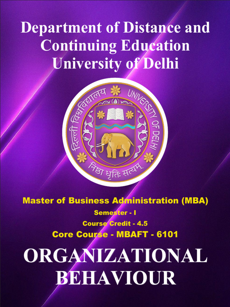 Organization Behaviour Pdf