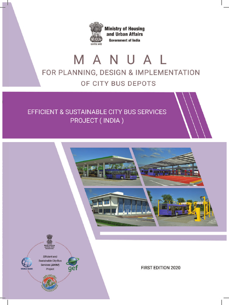 pc4 Manual For Planning Designe and Implementation of City Bus Depots | PDF