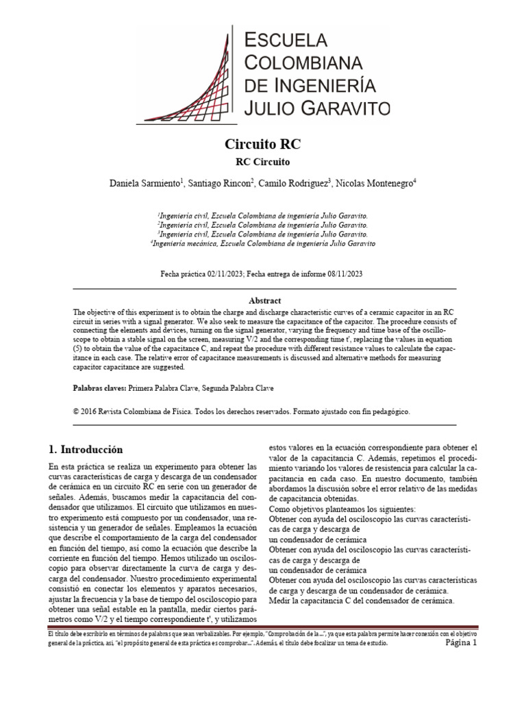 Circuito RC | PDF
