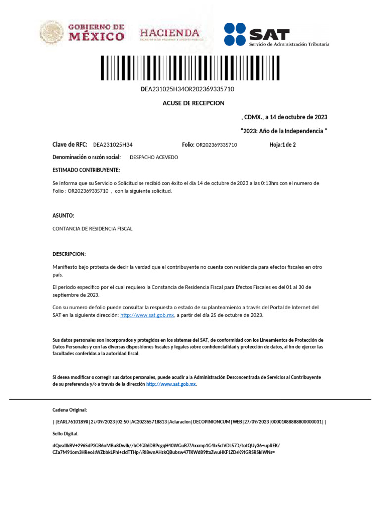 ACUSE | PDF
