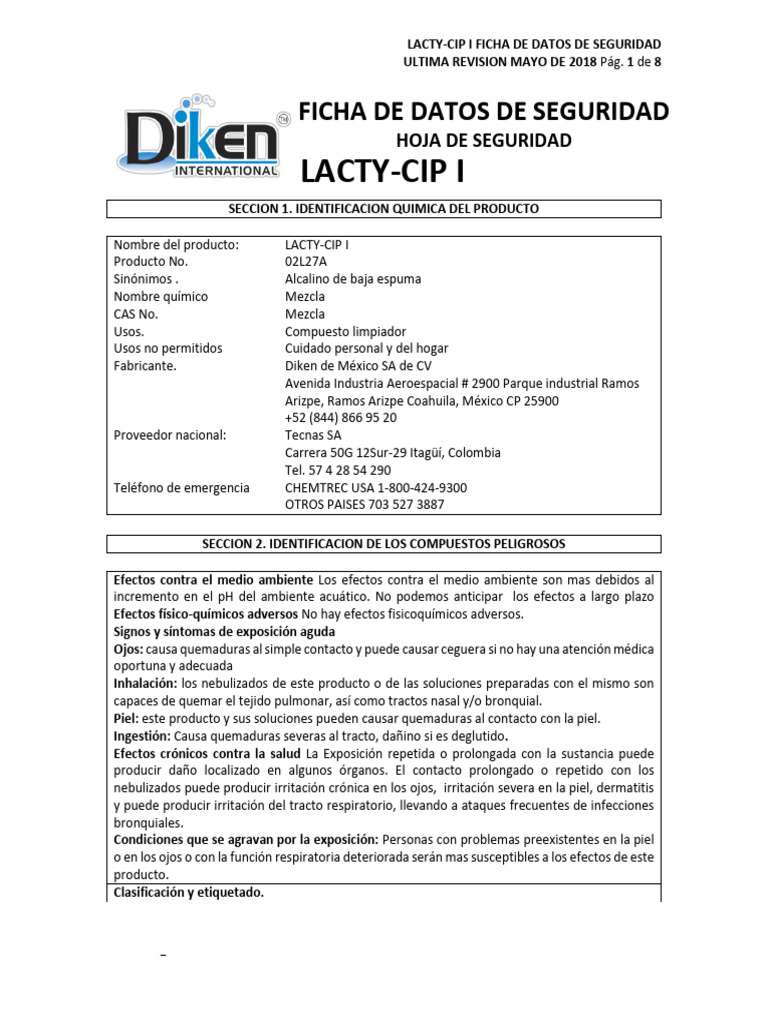 3450 AF-AI Lacty-CIP I HDS | PDF