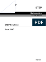 2007 STEP Solutions