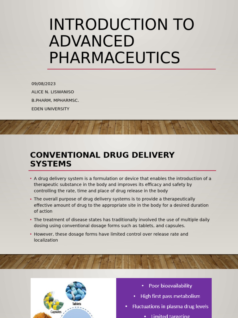 Unit 1 Advanced Pharmaceutics 1 Pdf