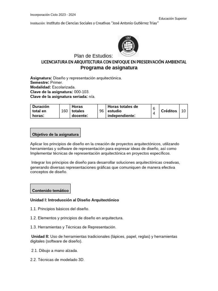 Diseño y Representación Arquitectonica | PDF