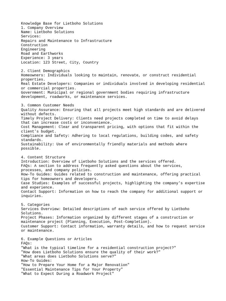 Knowledge Base | PDF