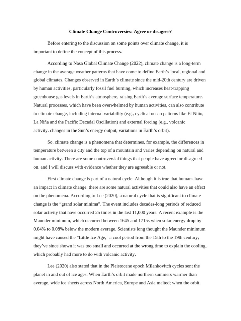 Climate Change | PDF