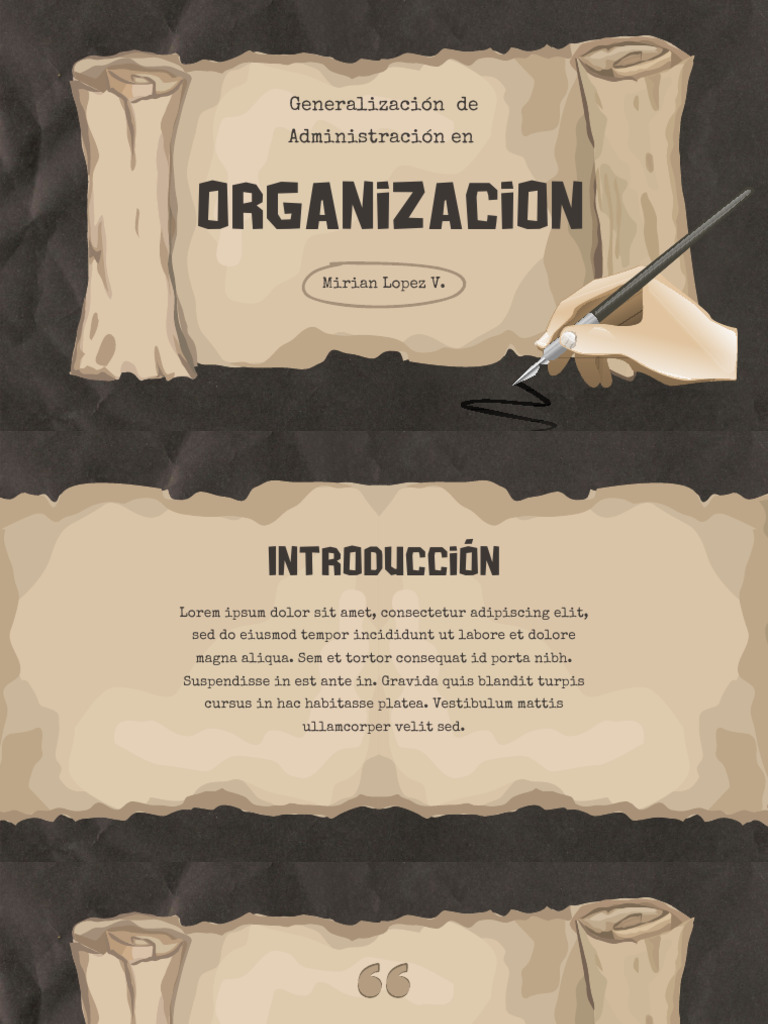 Presentación de Historia Proyecto Trabajo Papel Antiguo Vintage Marrón ...