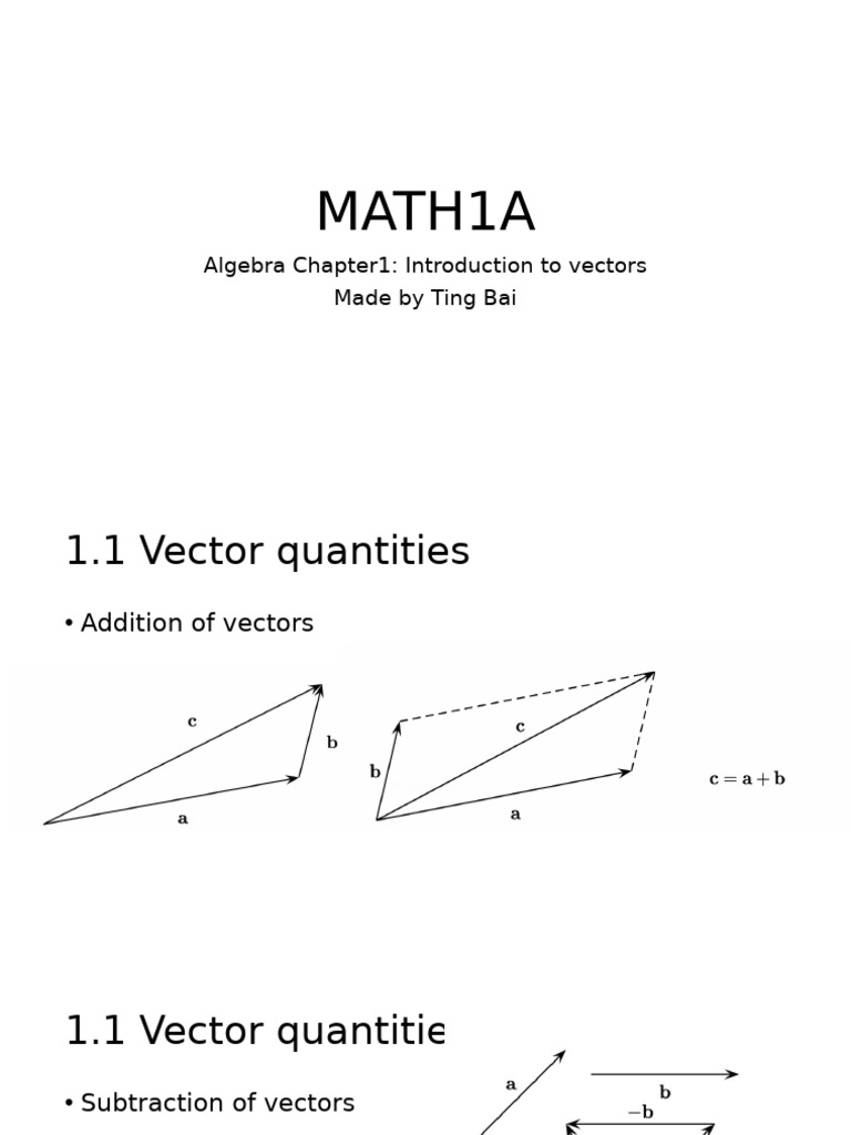 Math1a 2 Algebra A1 | PDF