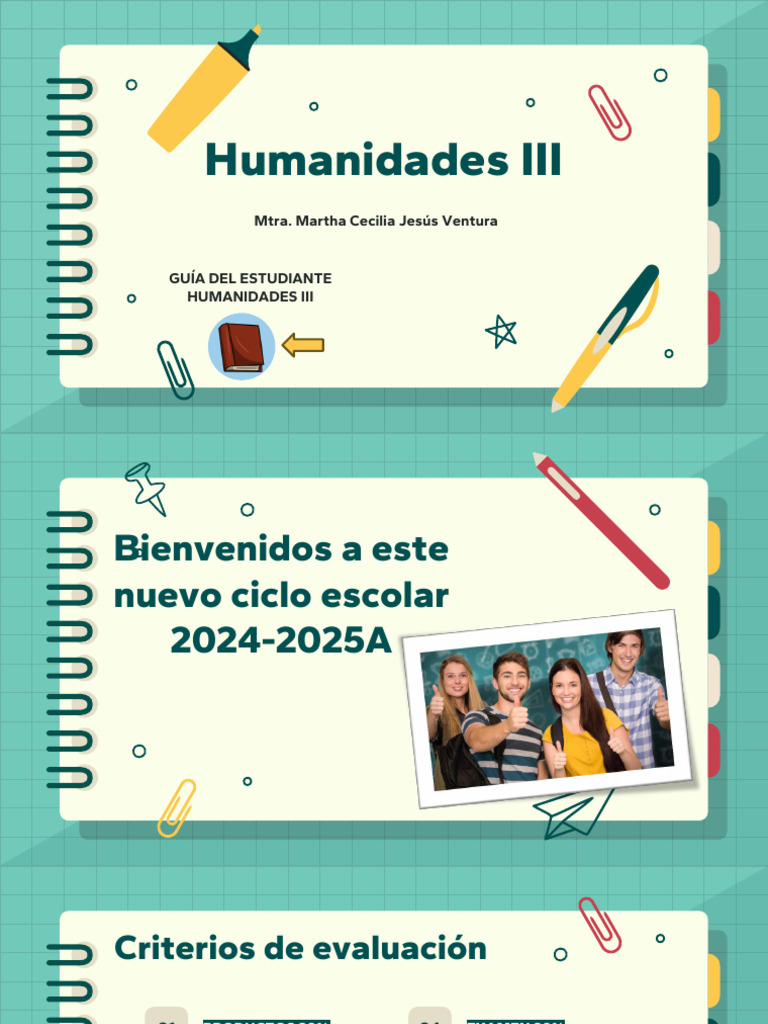 Humanidades Iii Sesion 1 | PDF | Evaluación | Aprendizaje