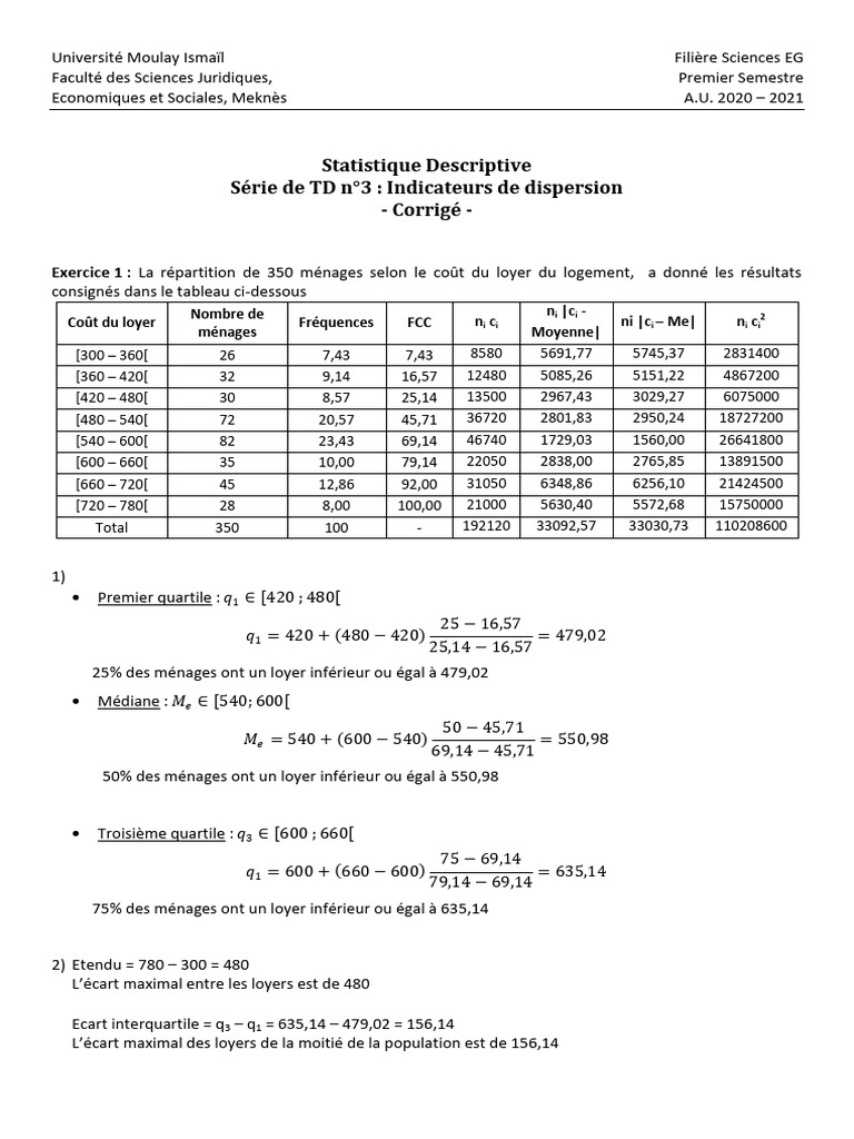 TD3 Corrigé | PDF