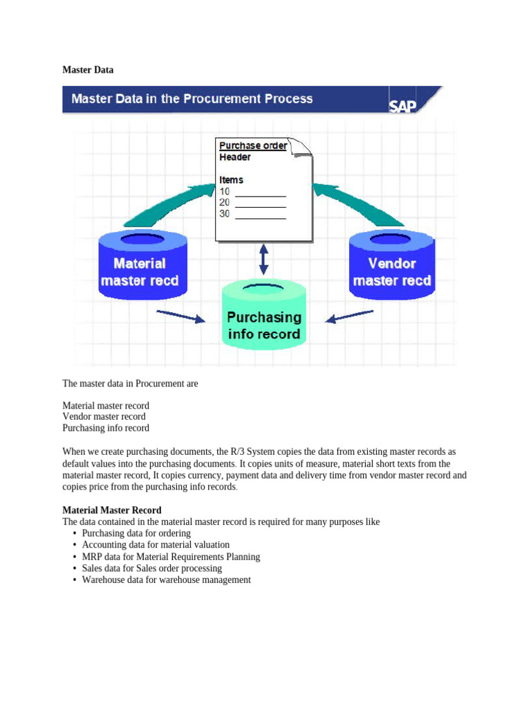1 Material Master Record | PDF