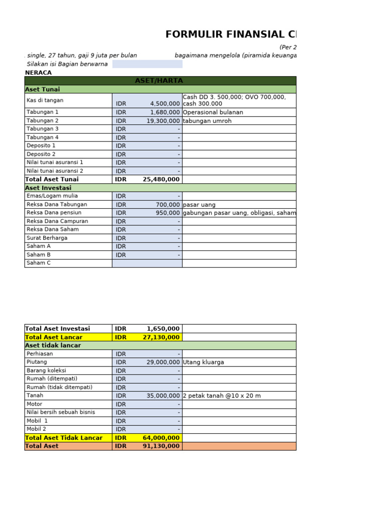 Excel Financial Check Up Pmcasn Ani Pdf