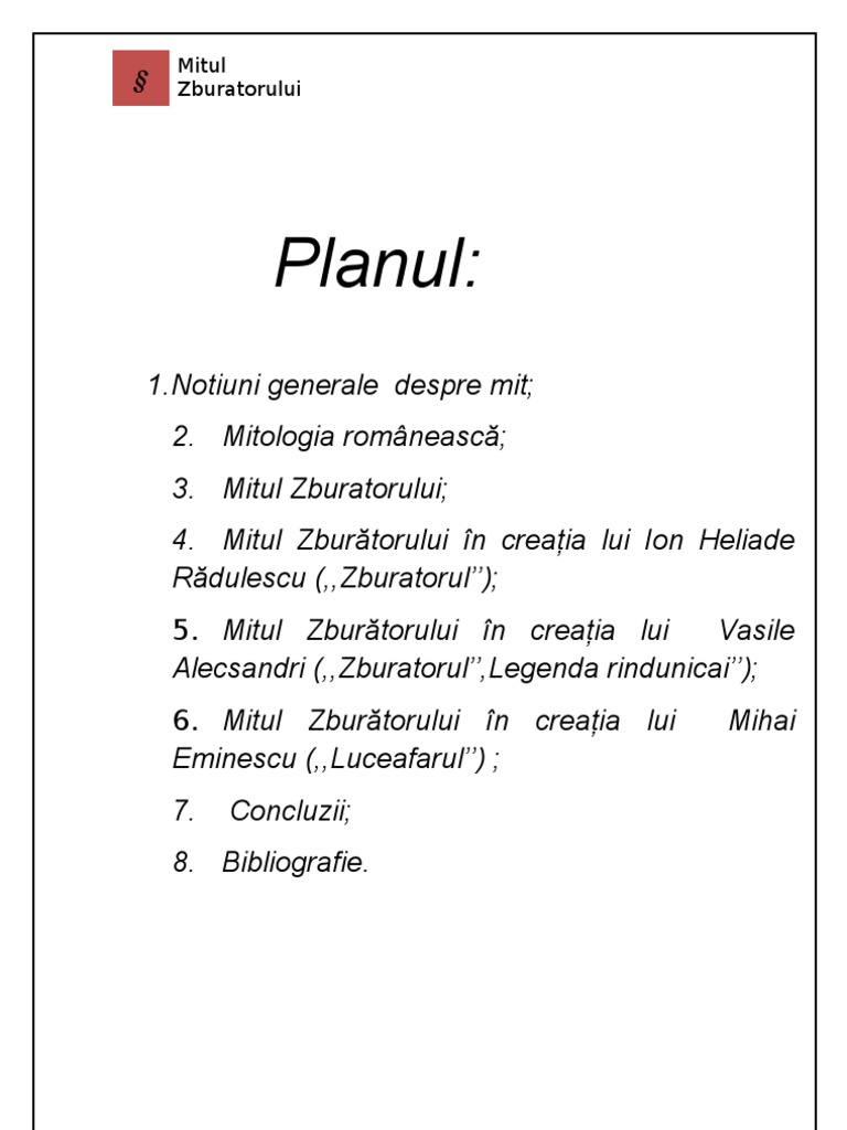 Motivul Zburatorului In Literatura