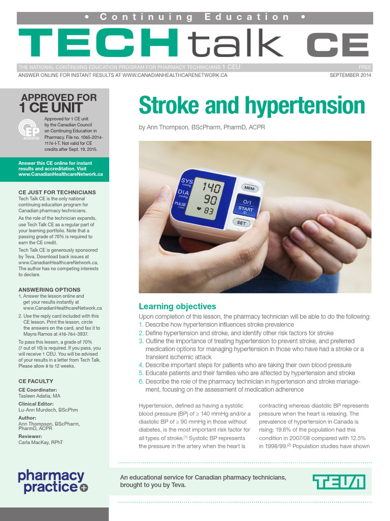Tech Talk - Hypertension Stroke | PDF | Stroke | Science & Mathematics