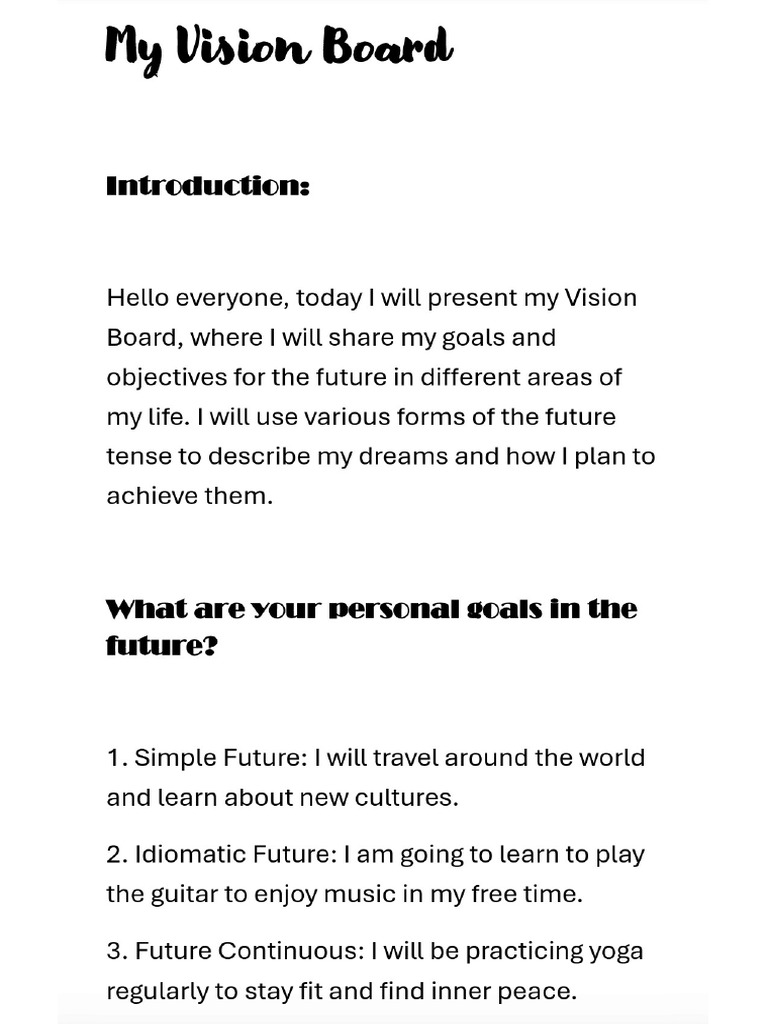 Vision Board | PDF