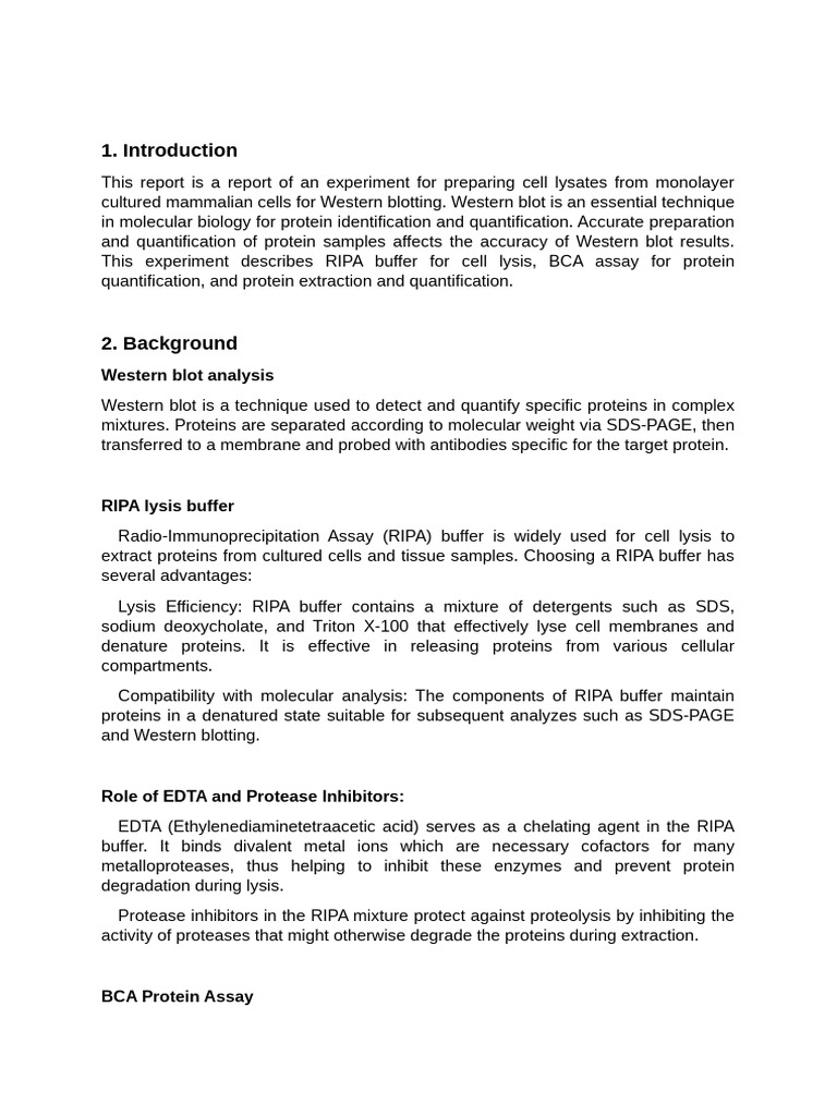Biochemistry Laboratory Report (20231008 | PDF