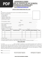 Imi Admission Form 2011