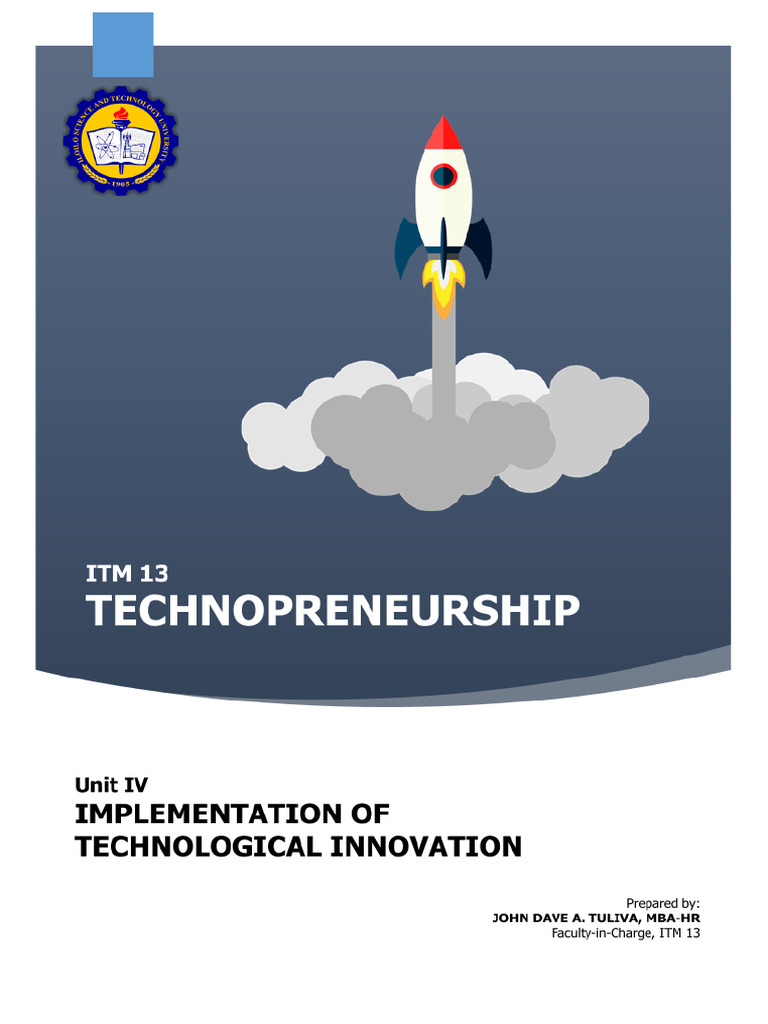 Itm 13 - Mu4 - Implementation of Technological Innovation | PDF