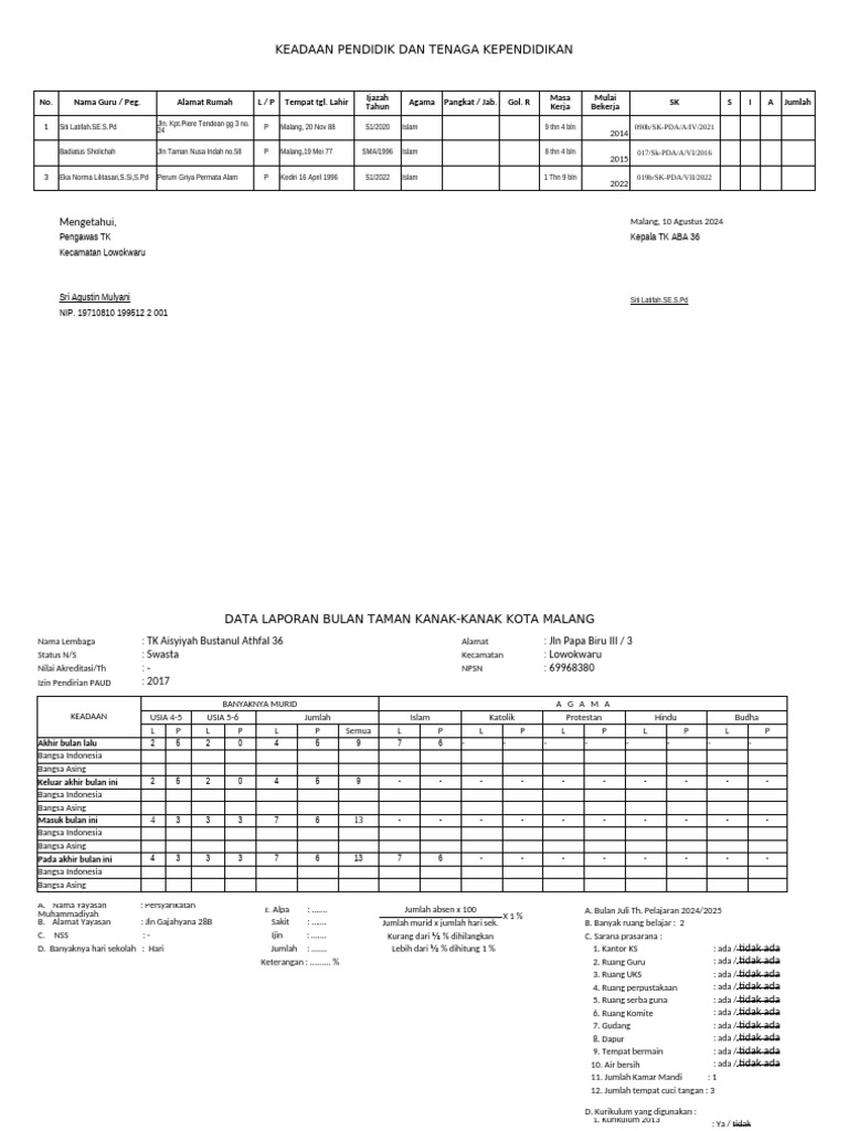 Form Labul C. Putih | PDF