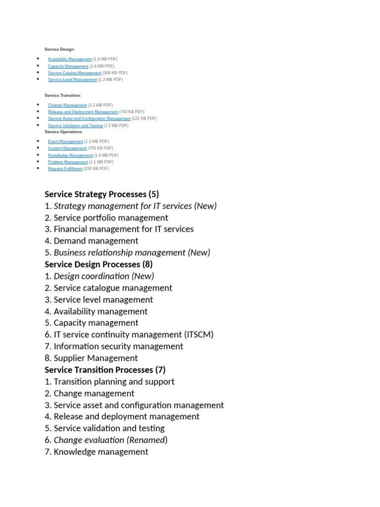 ITIL Concept | PDF