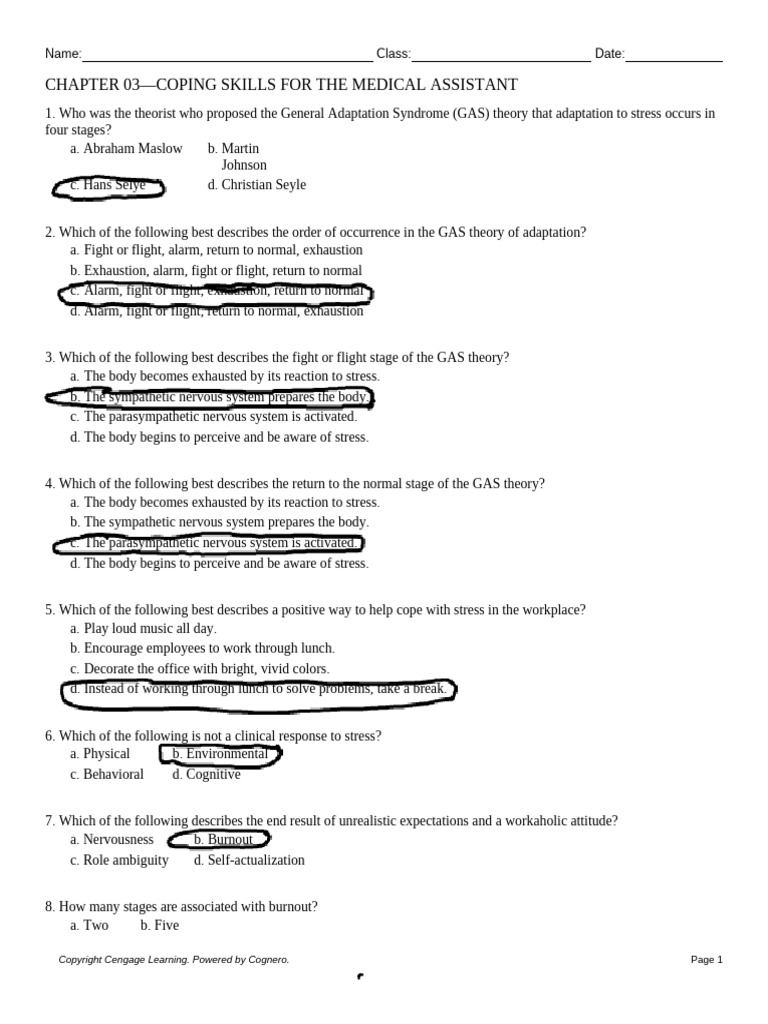 Chapter 03 Coping Skills For The Medical Assistant | PDF