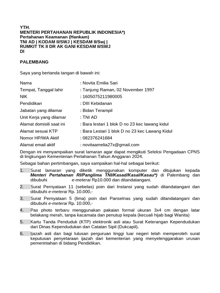 Form Ben 1 Format