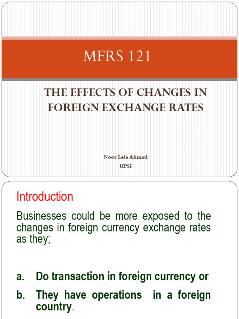 MFRS 121 Foreign Operation-2022 | PDF