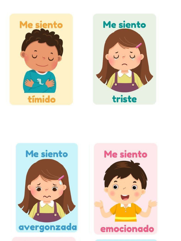 Fichas de Las Emociones en Word Maroa | PDF
