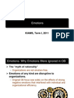 Emotions: KIAMS, Term I, 2011
