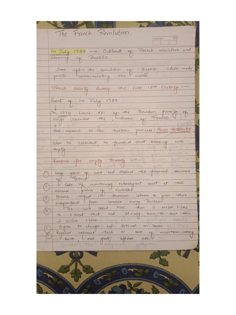 French Revolution Notes... Deepika | PDF