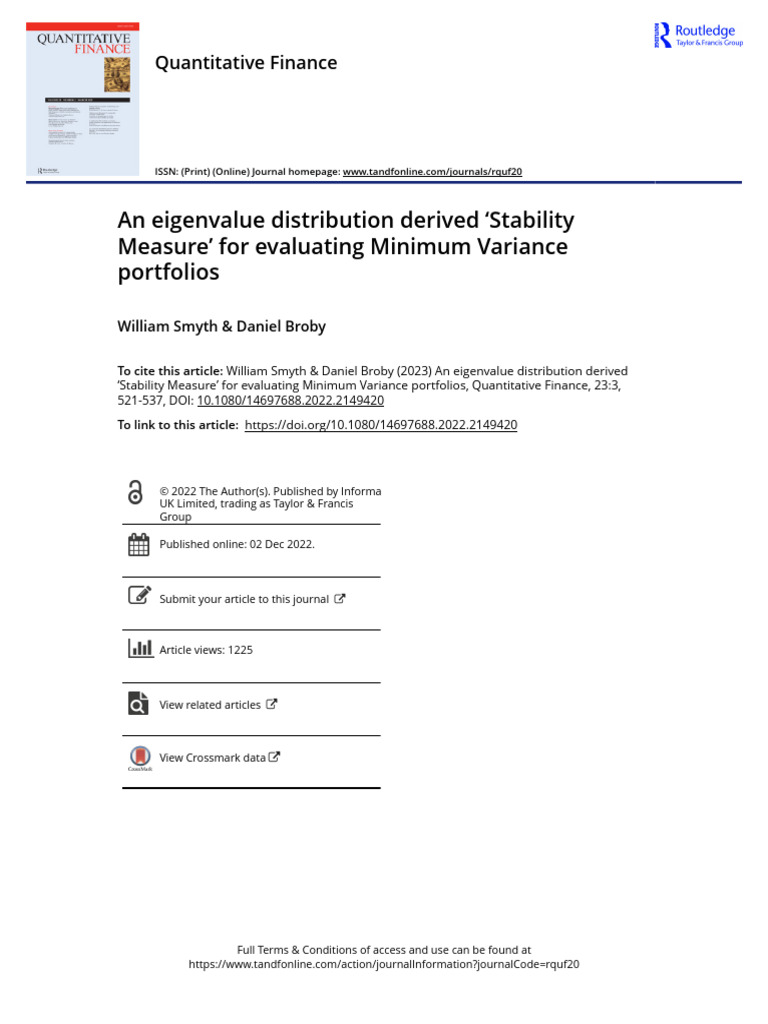 An Eigenvalue Distribution Derived Stability Measure For Evaluating ...