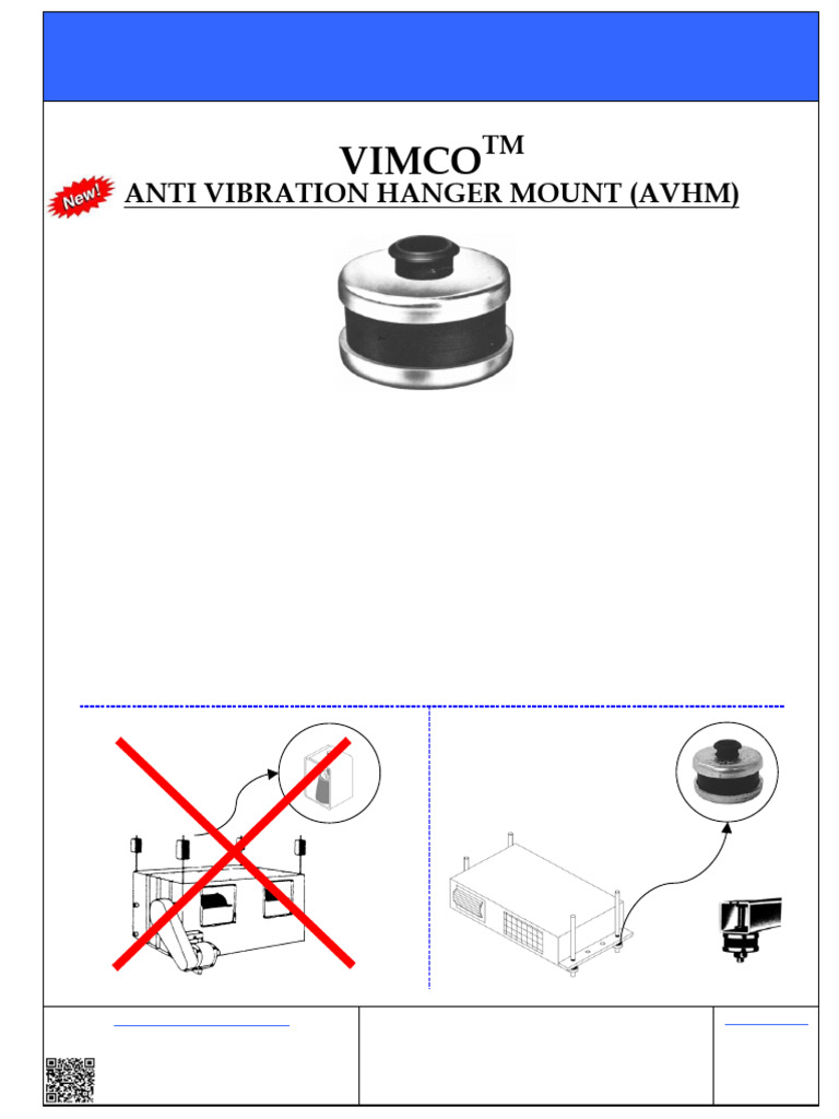 Vimco: Anti Vibration Hanger Mount (Avhm) | PDF