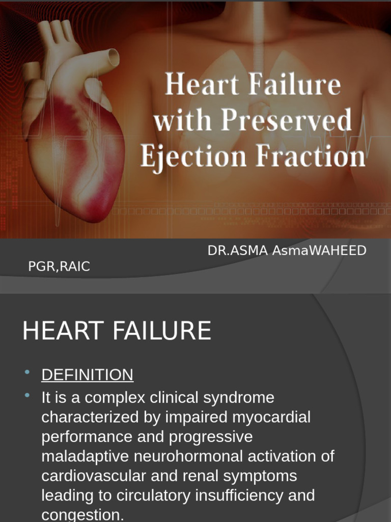 Heart Failure With Preserved Ejection Fraction | PDF